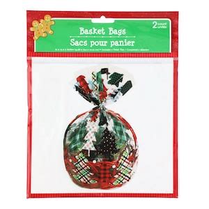 dollar tree cellophane basket bags